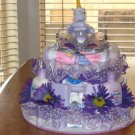2 Tier Baby Girl Unicorn Diaper Cake - TH2tgu