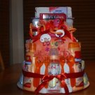 3 Tier Red Baby Diaper Cake - TH3tr