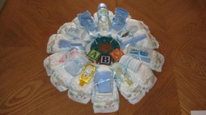 Medium Boy Diaper Wreath  - THmbw