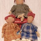 Primitive Mini Dolls - 3/Set - CWG1412
