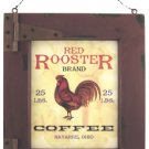 Red Rooster Coffee Sign - CWG22802
