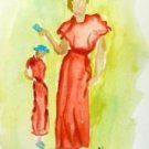 Lady 3 Watercolor - NWl3