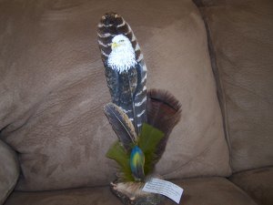 Original Hand Painted Feathers - OWf4