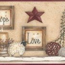 Faith Hope Love Sampler Wall Border - CWG16369