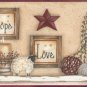 Faith Hope Love Sampler Wall Border - CWG16369