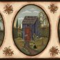 Outhouse in Oval Wall Border - CWG90773