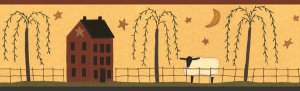 Rustic Outhouse Wall Border - CWG97392