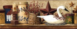 Swan Shelf Wall Border - CWG77617