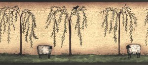 Willows & Sheep Wall Border - CWG71128