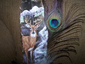 Original Hand Painted Feathers - OWf5