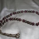 Purple and Gray Pearl Necklace  - DZpg
