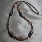 Pink and Gray Necklace  - DZpi