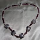 Purple Swirl Necklace  - DZsw