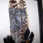 Wolf Framed Feather Art - OWwo