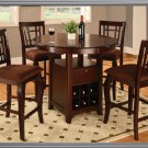5 Pc Modern Counter Height Dining Room Table & Chairs Set TBQD610