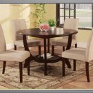 5 Pc Modern Espresso Dining Set Table & Chairs TBQD858