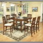 7 Pc Modern Oak Dining Room Set Table & Chairs TBQD888