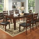 7 Pc Modern Dark Walnut Dining Room Table & Chairs Set TBQD889