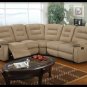 3 Pc Modern Mocha Sectional Sofa, Loveseat & Chair Living Room Set TBQS8082