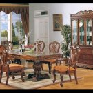 7 Pc High End Walnut Dining Room Table and Chairs Set ZBMYD999