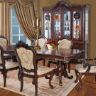 7 Pc High End Cherry Dining Room Table and Chairs Set ZBMYD011