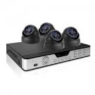 CCTV 4 Vandal-proof Outdoor Color CCD Camera Home Surveillance System with 500GB Hard Drive