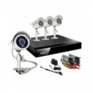 4CH H.264 DVR & 4 CMOS 480TVL 65ft Night Vision Outdoor Security Cameras and No Hard Drive