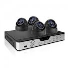 CCTV 4 Vandal-proof Outdoor Color CCD Camera Home Surveillance System with No Hard Drive
