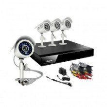 Zmodo 4CH Security DVR Sony CCD Outdoor Surveillance Camera System - No Hard Drive
