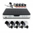 8CH CCTV Outdoor Security System with 4 Sony CCD Night Vision Surveillance Cameras