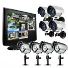 8CH H.264 19'' LCD Monitor Built-in DVR with 1TB & 8 Sony CCD Indoor/Outdoor IR Cameras