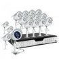 16CH H.264 DVR & 16 480 TVL 65ft IR Outdoor Security Cameras with No HD