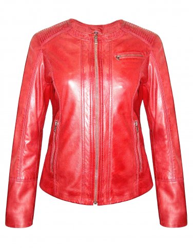 women biker leather jackets (BKW-285207)