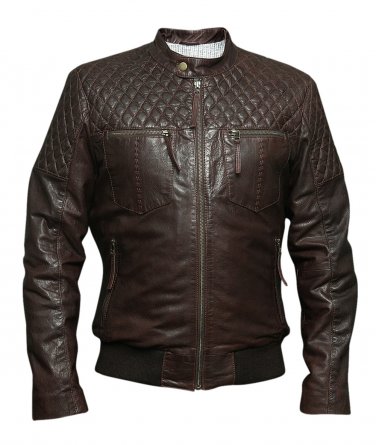 Brown leather jackets