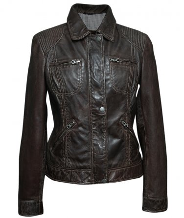 women biker leather jackets (BKW-285229)