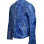 Blue leather jackets