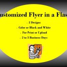 Customized Flyer in a Flash