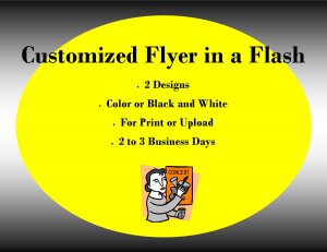 Customized Flyer in a Flash