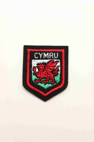 Cymru, Wales, Wesh Dragon, Woven Patch