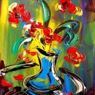 FLOWERS  CANVAS PRINT  SIGNED WITH CERTIFICATE  SUPERB QUALITY CANADA