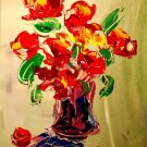 MODERN ABSTRACT CANVAS ART OIL PAINTING NO RESERVE!! MIXED MEDIA ERERG