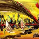 EXPRESSIONIST painting Abstract Modern Art  Contemporary Canvas 678O567I