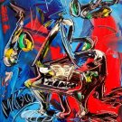 MODERN ABSTRACT IMPRESSIONIST CANVAS SIGNED by Mark Kazav SDF