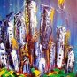AMERICANA RUSSIAN IMPRESSIONIST LARGE ORIGINAL OIL 56ERTHTRH