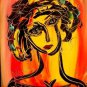 NICE GIRL ABSTRACT LARGE ORIGINAL OIL PAINTING MODERN ART P098T88