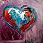 ABSTRACT SUPER LARGE ORIGINAL OIL PAINTING MODERN ART -WEFSCEW