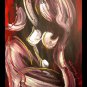ABSTRACT RED NUDE LARGE ORIGINAL OIL PAINTING MODERN ART QWEFQW
