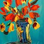 RUSSIAN IMPRESSIONIST RARE  LARGE ORIGINAL OIL  PAINTING MODERN RQF345YG