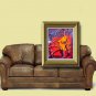 NUDE  MODERN ABSTRACT  LARGE ORIGINAL OIL PAINTING SIGNED BqSAD