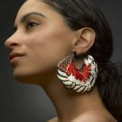 white Feather Earrings,100% Natural Feather handmade Feather Earring